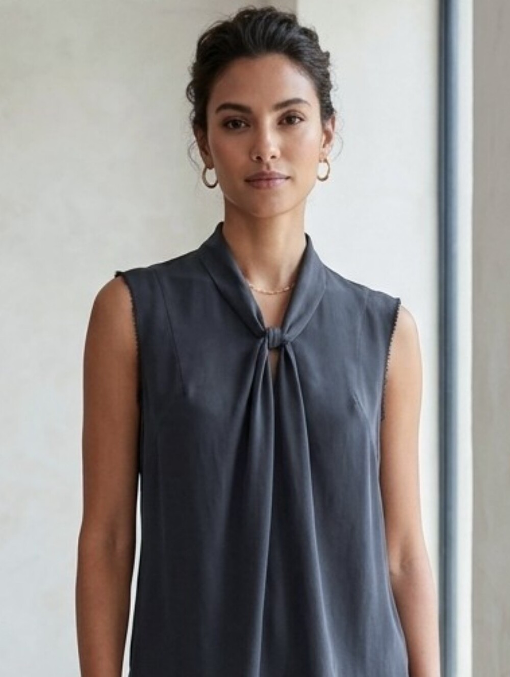 Rebecca Taylor silk blouse navy blue size 2